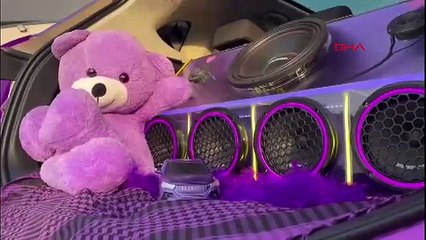 Mor renk düşkünü genç kadın TOGG'u ''çaça TOGG''a çevirip, üzerine plaket aldı!