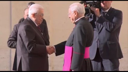 Abu Mazen arriva in Vaticano per incontrare il Papa