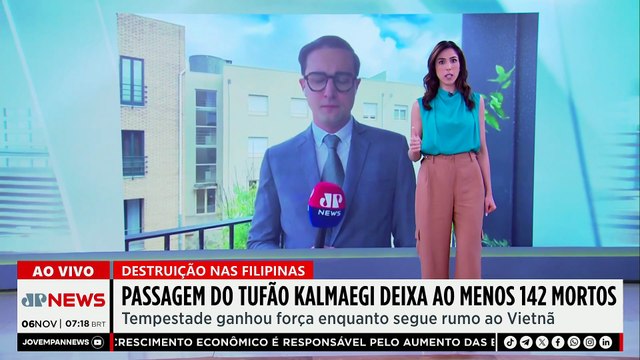 Tufão Kalmaegi deixa 142 mortos e 127 desaparecidos nas Filipinas