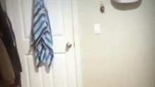 In this scary video, a guy finally captures a ghost opening his bedroom door.