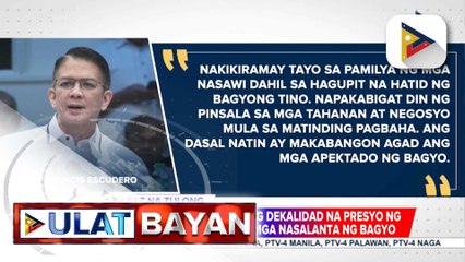 Ilang senador, sinisiguro ang abot-kayang presyo ng bilihin para sa mga nasalanta ng bagyo | ulat ni Daniel Manalastas
