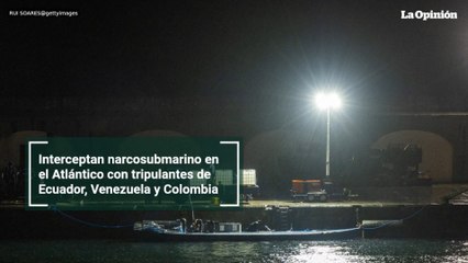 Interceptan narcosubmarino en el Atlántico con tripulantes de Ecuador, Venezuela y Colombia