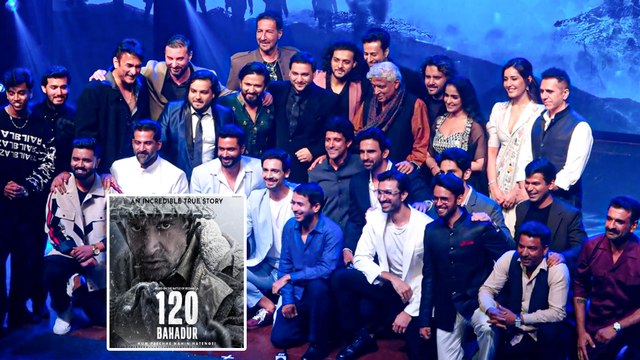 120 Bahadur Star-Cast Introduction & Music Launch: Farhan & Javed Akhtar, Raashii Khanna, Eijaz Khan, Vivan Bhatena & More