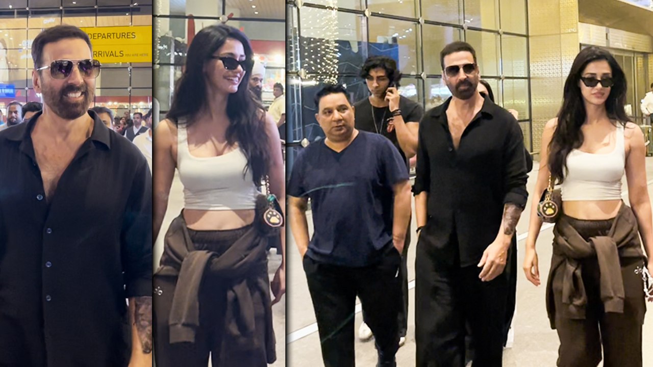 Welcome To The Jungle: Akshay Kumar, Disha Patani & Ahmed Khan Turn Heads At The Mumbai Airport!