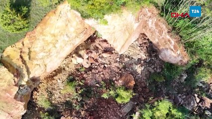 Ordu'da göçük altında kalan kamyon işçisi için süren arama kurtarma çalışmalarından görüntüler!