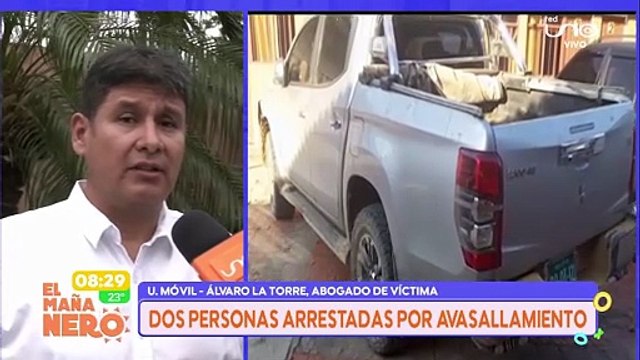 Seguimiento Dos personas arrestadas por avasallamiento