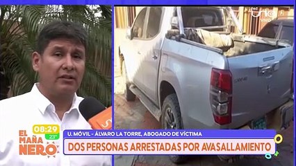 Seguimiento Dos personas arrestadas por avasallamiento