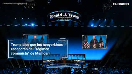 Trump dice que los neoyorkinos escaparán del “régimen comunista” de Mamdani