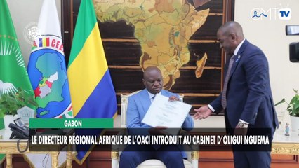[#Reportage] Gabon : le directeur régional Afrique de l’OACI introduit au cabinet d’Oligui Nguema