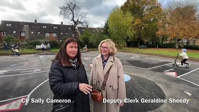 Ready, steady, scoot! Watch as young riders race to try out Liphook’s brand-new Little Rec scooter track
