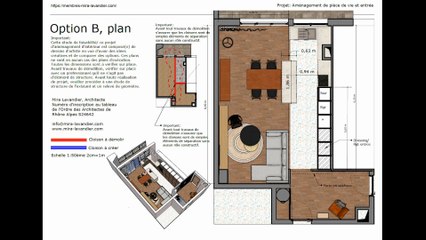 Avant / Après : une cuisine ouverte sur salon réussie dans 30m² ( rénovation d’appartement) Option B