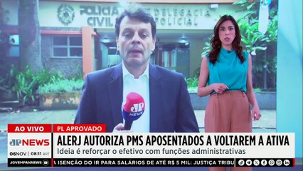 Alerj aprova projeto para retorno de PMs e bombeiros aposentados