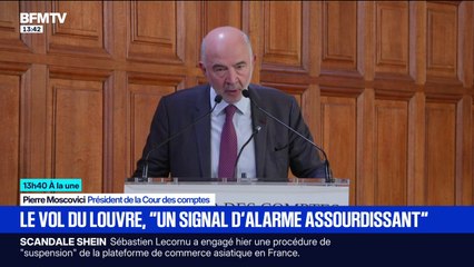 Cambriolage au Louvre: Pierre Moscovici parle d'un "signal d'alarme assourdissant" sur la sécurité du musée