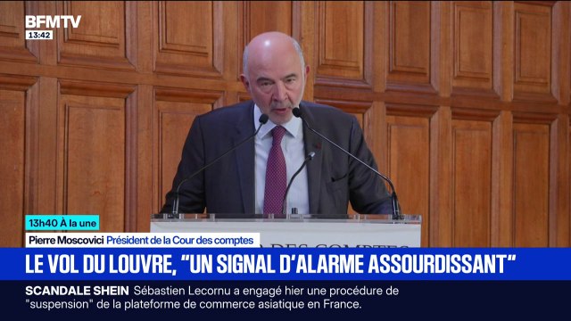 Cambriolage au Louvre: Pierre Moscovici parle d'un signal d'alarme assourdissant sur la sécurité du musée
