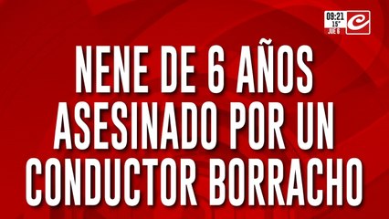 Manejaba completamente borracho, atropelló y mató a un nene de seis años