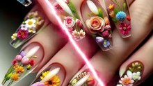 💅 Dreamy Floral French Nails 🌸 | Elegant Glossy Nail Tips for 2025