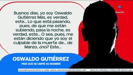 Joven de Michoacán pide que no lo confundan como el autor material del asesinato de Carlos Manzo