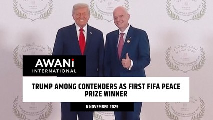 Trump among contenders as first FIFA Peace Prize winner