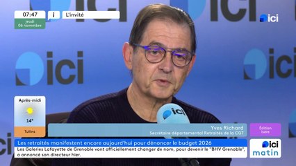 Yves Richard, secrétaire départemental Retraités de la CGT