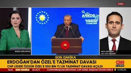 SON DAKİKA ... Cumhurbaşkanı Erdoğan'dan Özgür Özel'e tazminat davası