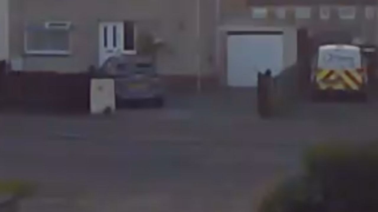 Woman trips over child on bike while running to car in hilarious doorbell camera footage