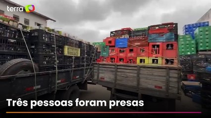 Depósitos usados para falsificação de bebidas são alvos de operação da Polícia Civil de SP