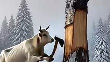Beautiful story of hardworking cow and monkey #shorts #animals #trendingshorts  #ytshorts #viral #ai [sPppjTWLsCY]