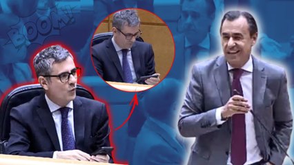 Martínez-Maíllo (PP) da un zasca antológico a Félix Bolaños en el Senado y lo deja sin respuesta
