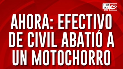 Efectivo de civil abatió a delincuente que intentó robarle las pertenencias