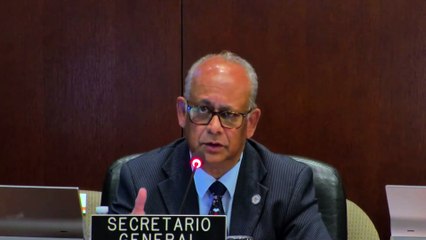 Entèvansyon sekretè jeneral OEA nan reyinyon Konsèy pèmanan fè sou Haïti- a.