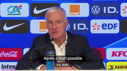 Deschamps aurait préféré "éviter de jouer ce 13 novembre"