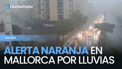 Aemet eleva a naranja la alerta por lluvias y tormentas en el suroeste de Mallorca