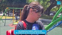 Los platenses hablan sobre la ola de violencia en las escuelas de la Ciudad