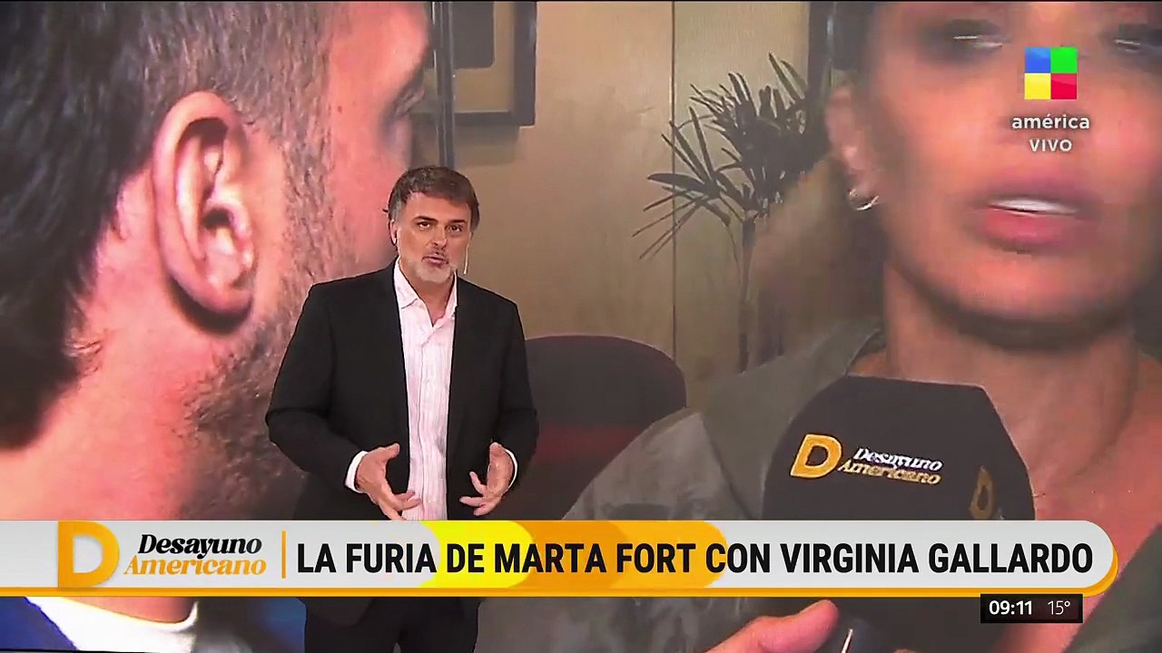 Virginia Gallardo se defendió de la dura crítica de Martita Fort por la foto con Ricardo