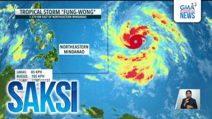 Bagsik ng magiging Bagyong "Uwan" na nasa labas pa ng PAR, posibleng maramdaman sa Sabado o Linggo, ayon sa PAGASA | Saksi