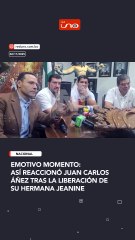 Emotivo momento: así reaccionó Juan Carlos Áñez tras la liberación de su hermana Jeanine
