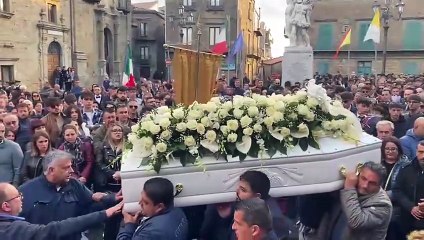 Capizzi, i funerali di Giuseppe Di Dio