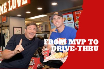 Dodgers catcher Will Smith serves fans at Raising Cane’s after World Series heroics