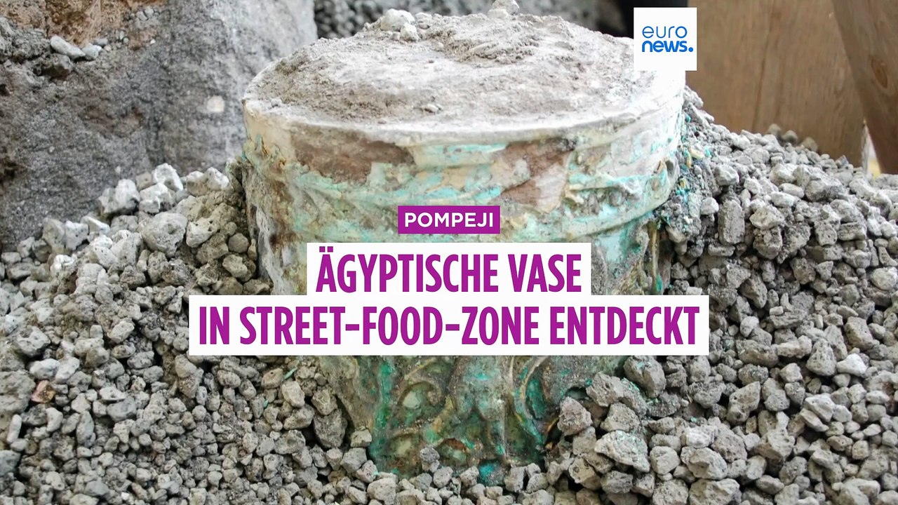 Pompeji: kostbare ägyptische Vase in der antiken 'Street Food'-Zone gefunden