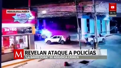 Nuevas imágenes de policías de Huixcolotla atacados por sicarios de La Barredora