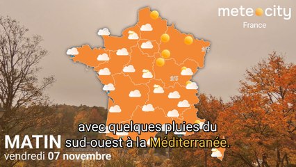 Bulletin météo France du vendredi 07 novembre 2025