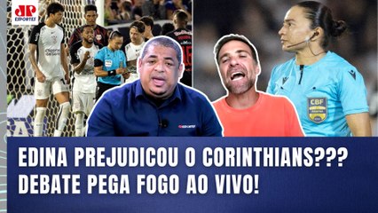 TRETA! "QUÊ??? PARA!!! O que a EDINA FEZ com o Corinthians foi..." DEBATE PEGA FOGO AO VIVO!