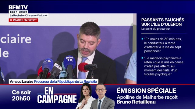 Oléron: Le mis en cause n'était pas atteint, au moment des faits, d'un trouble psychique ou neuropsychique , assure le procureur de la République