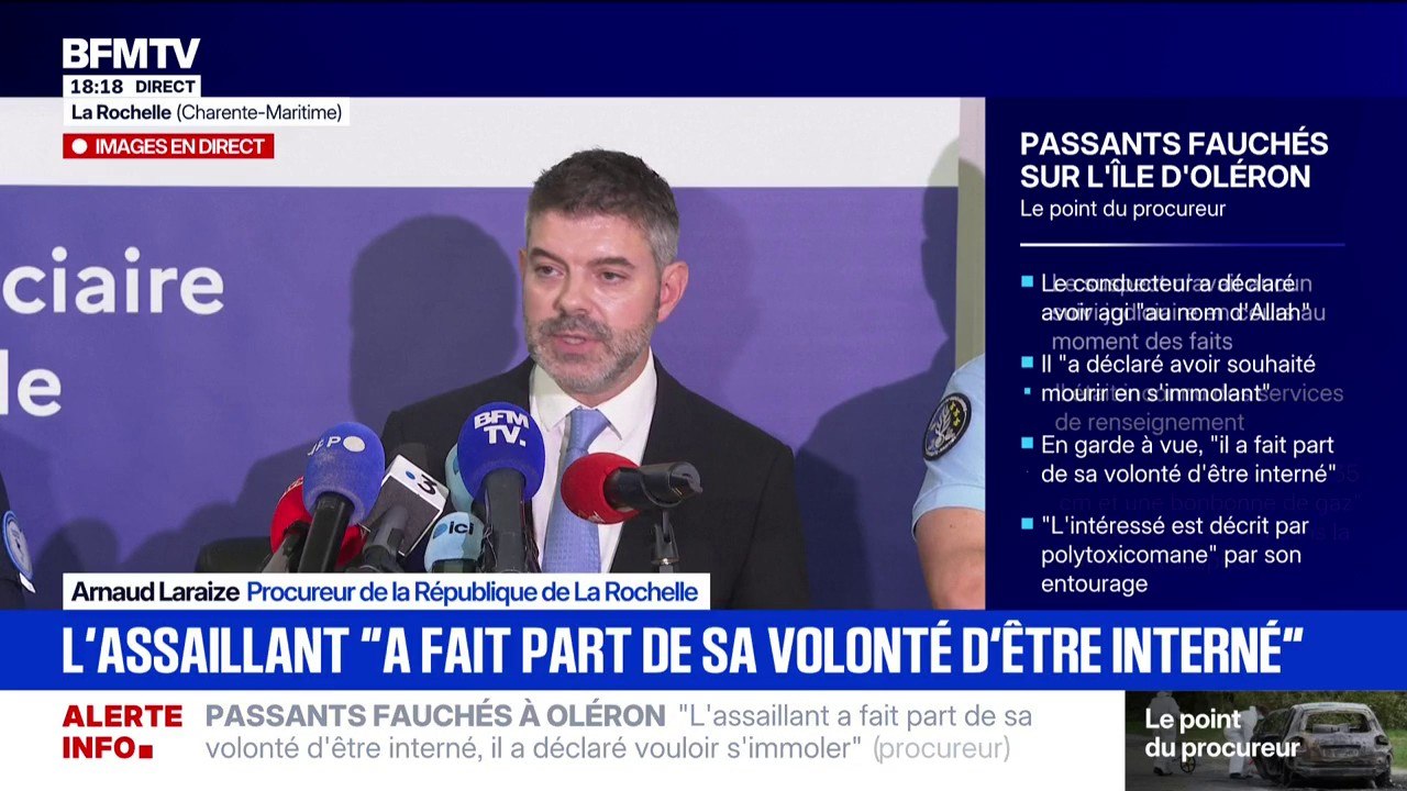 Oléron: une information judiciaire va être ouverte pour "tentative d'assassinat", le parquet "estimant que la préméditation est à retenir"