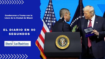Condecoran a Trump con la Llave de la Ciudad de Miami | El Diario en 90 segundos