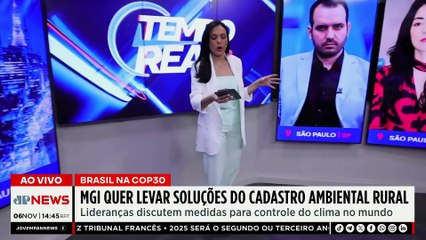 MGI quer levar na COP30 novas soluções do Cadastro Ambiental Rural | TEMPO REAL