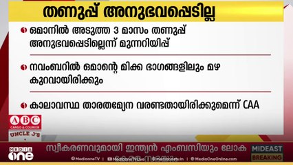 ഒമാനിൽ അടുത്ത മൂന്ന് മാസം മുൻ വർഷങ്ങളിലെപോലെ തണുപ്പ് അനുഭവപ്പെടില്ലെന്ന് മുന്നറിയിപ്പ്