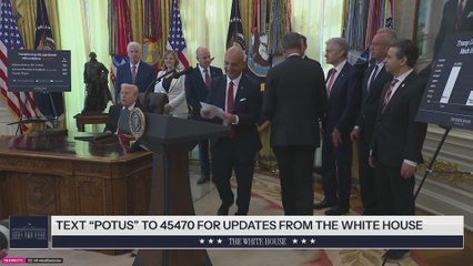 Trump's funny moment makes the room laugh