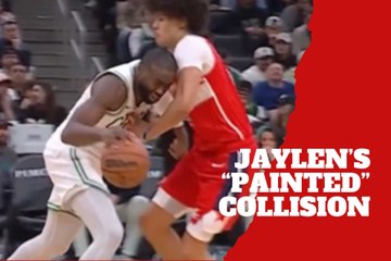 Jaylen Brown leaves mark on rival in hilarious on-court moment