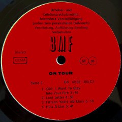 Baumstam – On Tour ; Psychedelic Rock, Hard Rock Year:1975